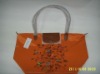 Brand women polyester embroidered orange bags