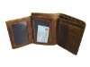 Branded Trifold Brown Wallet