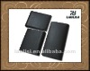 Branded style leather mens wallet and clips