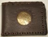 Brass & Leather Spiral Wallet