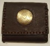 Brass & Leather Upper Egyptian Wallet