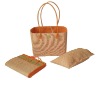 Brief design series-orange straw beach bag set