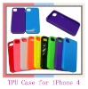 Bright Durable TPU Case for iPhone4