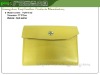 Bright shiny PU yellow women's purse(coin purse,small purse)
