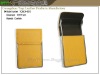Bright yellow leather name card holder change material is ok