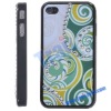 Brilliant Style Paster Diamond Hard Case for iPhone 4(Green)