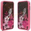 Broomy Flower Detachable Frosted Hard Cover Shell Skin For Apple iPhone 4 4S