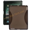 Brown Decent Design Silicone Skin Case Cover for iPad2