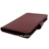 Brown Faux Leather  Case Bag  for 7" Ebook Reader Tablet with card holder