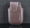 Brown Genuine leather Belt Clip Case Pouch For Blackberry Curve8520 9300