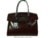 Brown Iconic Bayswater in Patent Leather Tote Bag Handbag