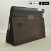 Brown Leather Case for iPad 2,Super thin and light,w/Wake up and go to sleep function,Stand,High quality,Customers Logo,OEM