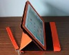 Brown Leather case for iPad 2 with PU material