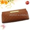 Brown New Quality Women Long Clutch Wallet/Purse With Button