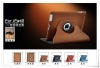 Brown Ostrich lines leather case for ipad 2 360 degree rotation