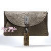 Brown PU  Handbag 6996