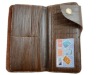 Brown PU leather wallet for men 2012