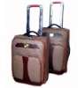 Brown PU trolley luggage