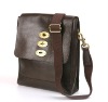 Brown Real Leather Slim Brynmore Messenger Bag