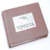 Brown TOYOTA genuine leather driver's license holder
