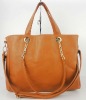 Brown color lady tote bag