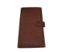 Brown color leather Travel Wallet with loop closer