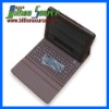 Brown color leather laptop sleeve for Ipad2 with bluetooth keyboard