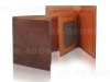 Brown genuine leather wallet