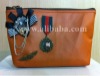 Brown handmade cosmetic bag, wallets, purses