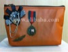 Brown handmade cosmetic bag, wallets, purses
