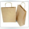 Brown kraft paper shopping bag