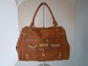 Brown large store fashion women shoulder bag PU material