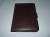 Brown leather grain of PDA case