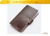 Brown leather name card holder for business usage GDS100-F042