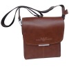 Brown leather shoulder sling bags