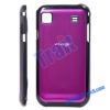 Brushed Metal Back with Plastic Frame Hard Case for Samsung Galaxy S i9000