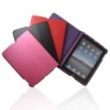 Buckle folding back ultra-thin grinding leather case for ipad 2