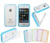 Bumpers + removable back clear design case for iPhone 4G