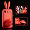Bunny Rabito Rabbit Rubber Skin Case Cover With Tail For HTC G11 Incredible S 710E