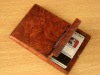 Burl wood Business Credit Card Holder Wooden Case I A+