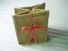 Burlap gift bags