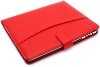 Business Leather Folio Case with Stand Card Holder for Apple iPad (Red)