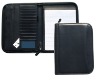 Business PU leather zip portfolio