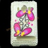 Butterflies Diamond Both Parts Case Shell Skin For HTC EVO 4G