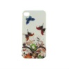Butterflies and Flowers Back Hard Case Cover for iPhone 4 4G