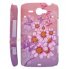 Butterfly And Floret Design Silicon Protector Gel Case Cover For HTC ChaCha G16
