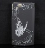 Butterfly Black Hard Back Case For Sony Ericsson Xperia Arc LT15i
