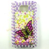 Butterfly Detachable Diamond Hard Protect Cover Case For Samsung Galaxy S2 i9100