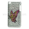 Butterfly Diamond Rhinestone Hard Case for iPod Touch 4