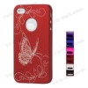 Butterfly Frosted Hard Protective Case for iPhone 4 / 4S